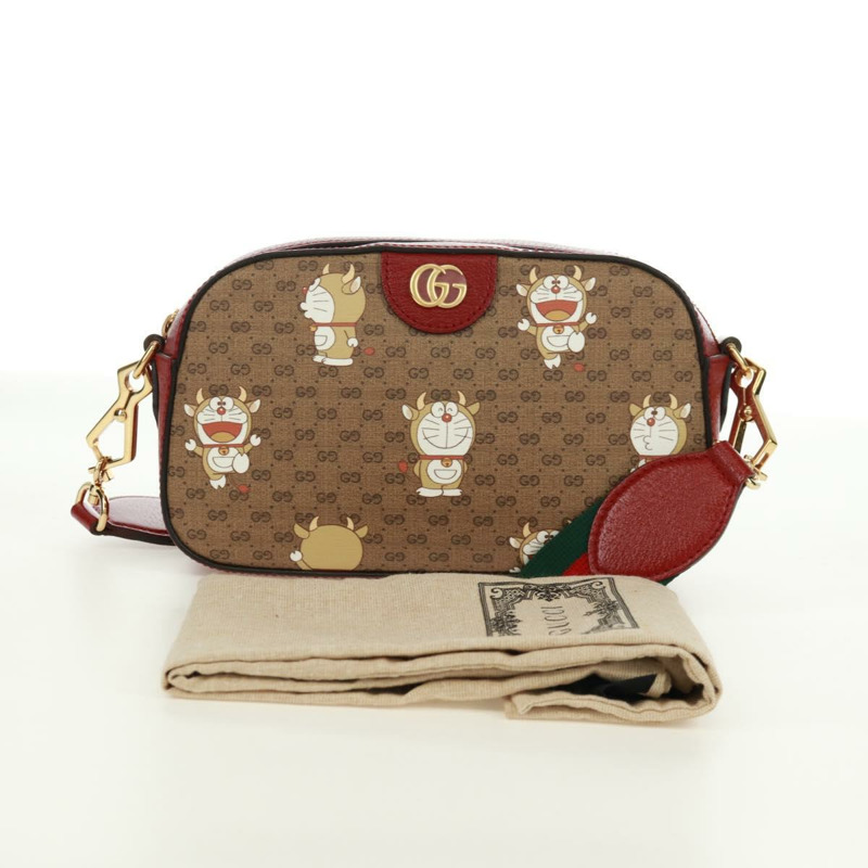 【日本直送】GUCCI Micro GG Supreme Doraemon 聯名款 PVC 手提包 574886 正品 171875SAM-11