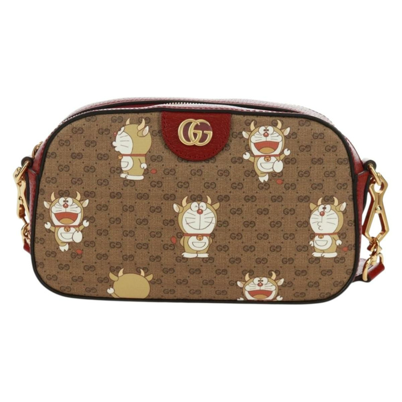 【日本直送】GUCCI Micro GG Supreme Doraemon 聯名款 PVC 手提包 574886 正品 171875SAM-12