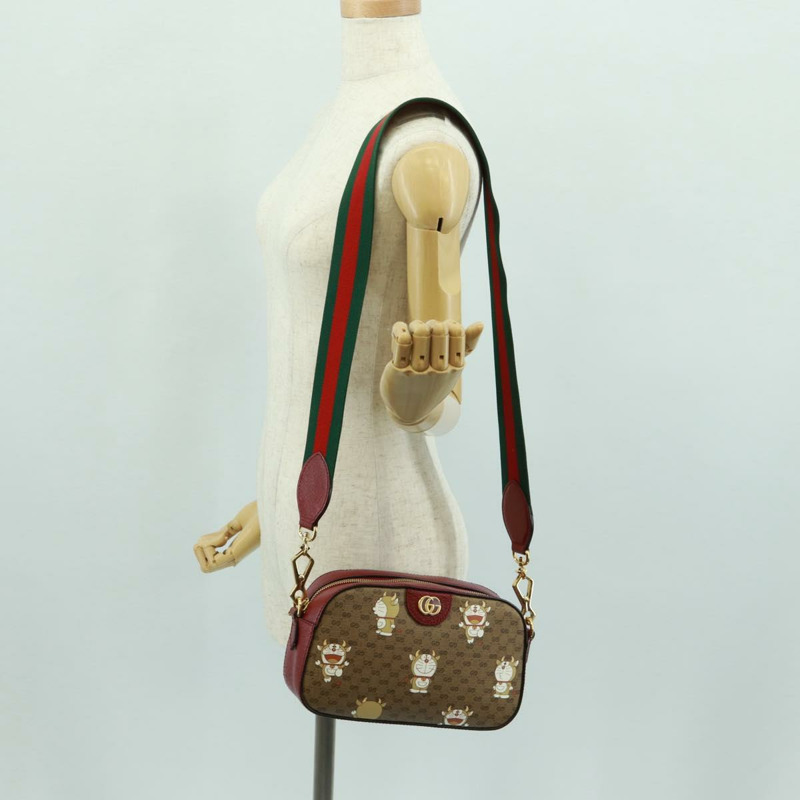 【日本直送】GUCCI Micro GG Supreme Doraemon 聯名款 PVC 手提包 574886 正品 171875SAM-23