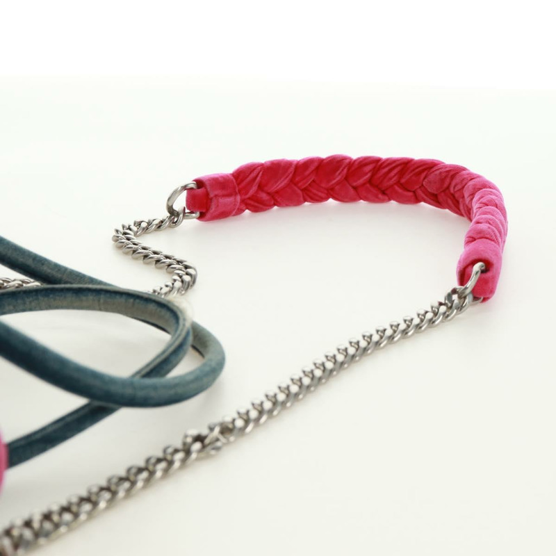 【日本直送】Miu Miu 鏈條單肩包 牛仔布 兩用 藍色 正品 170929V-16