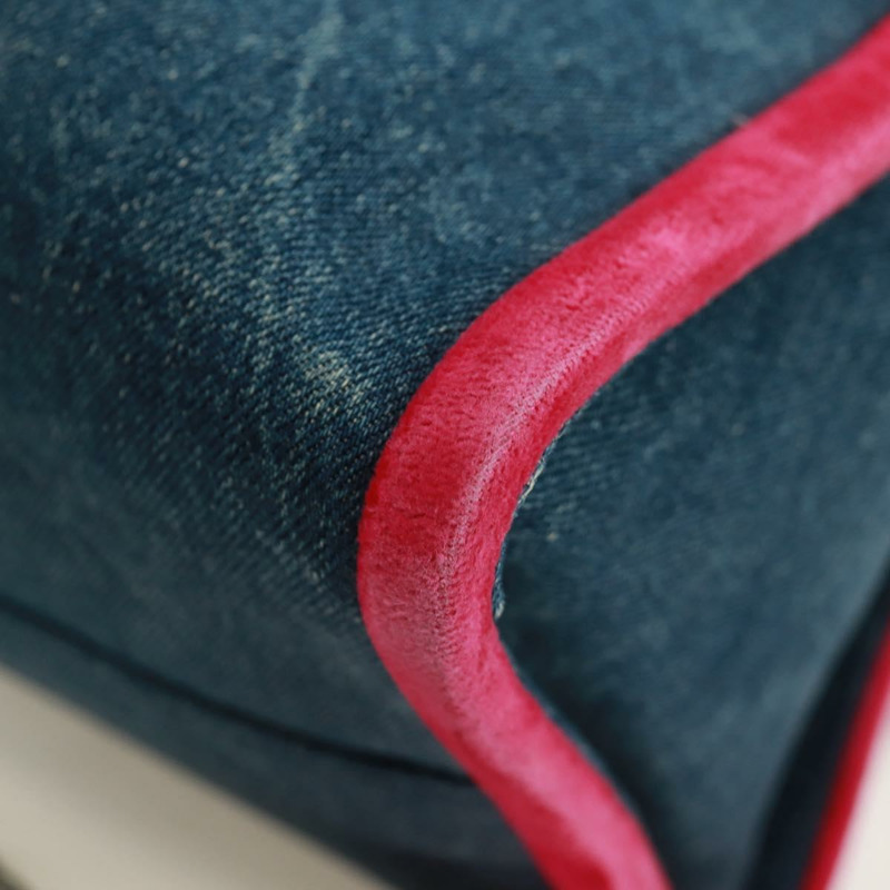 【日本直送】Miu Miu 鏈條單肩包 牛仔布 兩用 藍色 正品 170929V-20