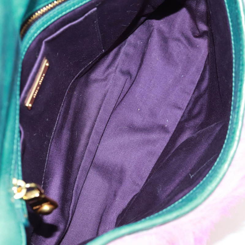 【日本直送】Miu Miu 粉紅毛絨鏈單肩包 正品 170941V-9