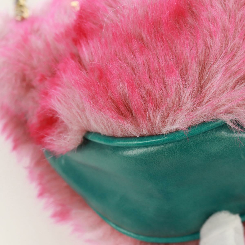 【日本直送】Miu Miu 粉紅毛絨鏈單肩包 正品 170941V-16