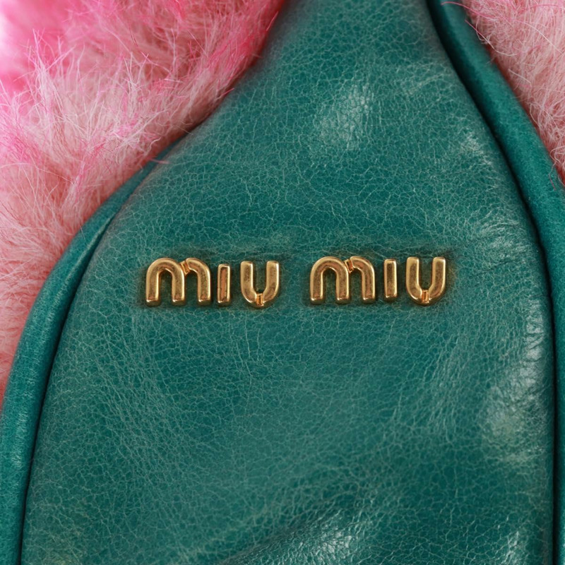 【日本直送】Miu Miu 粉紅毛絨鏈單肩包 正品 170941V-18