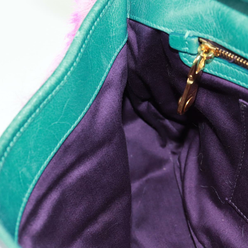 【日本直送】Miu Miu 粉紅毛絨鏈單肩包 正品 170941V-23