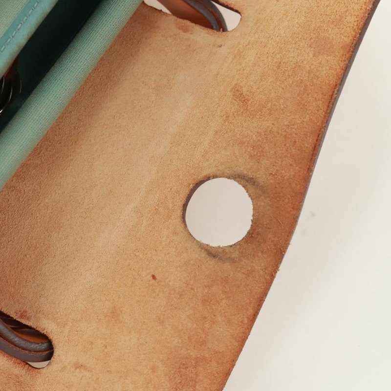 【日本直送】愛馬仕 Herbag Zip PM 手袋 帆布皮革 兩用 綠色 銀色 正品 168131A-26