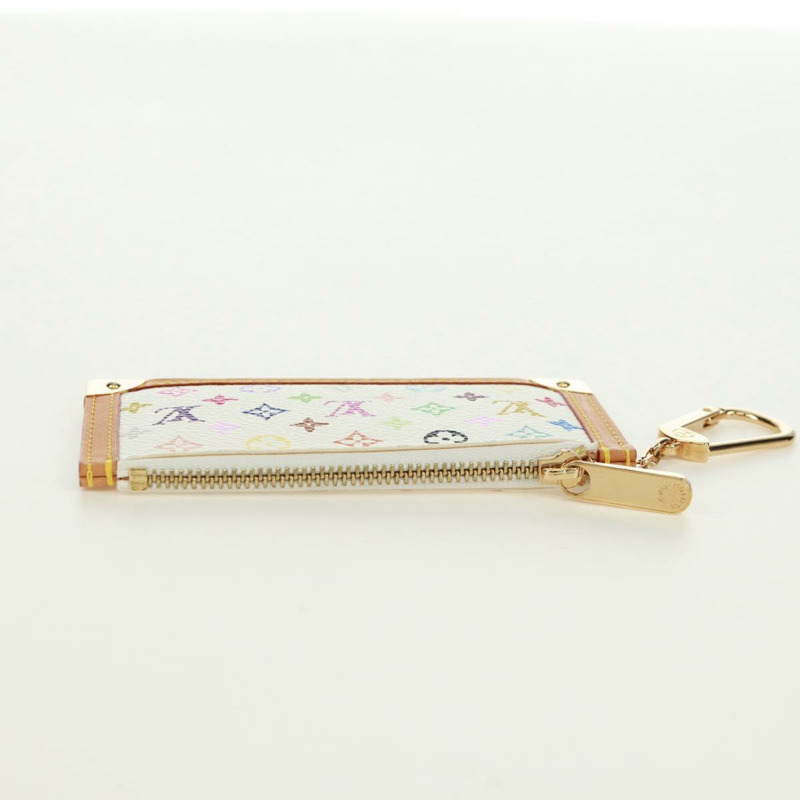 【日本直送】路易威登 (LOUIS VUITTON) 多色 Pochette Cles 零錢包 白色 M92655 LV 正品 171841V-4