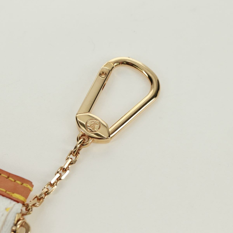 【日本直送】路易威登 (LOUIS VUITTON) 多色 Pochette Cles 零錢包 白色 M92655 LV 正品 171841V-5