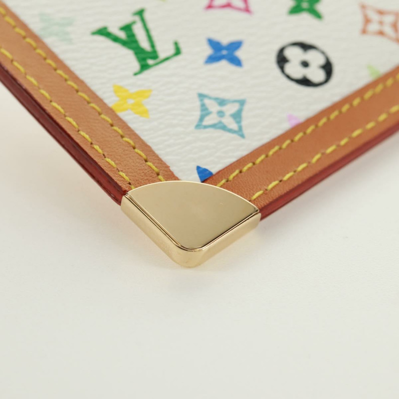 【日本直送】路易威登 (LOUIS VUITTON) 多色 Pochette Cles 零錢包 白色 M92655 LV 正品 171841V-14