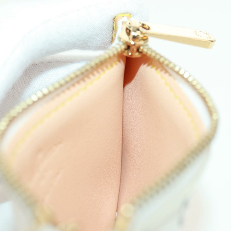 【日本直送】路易威登 (LOUIS VUITTON) 多色 Pochette Cles 零錢包 白色 M92655 LV 正品 171841V-18