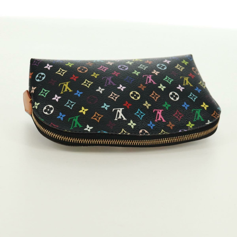 【日本直送】路易威登 Multicolor Pochette 化妝包 黑色 M47355 LV Auth 171882V-4