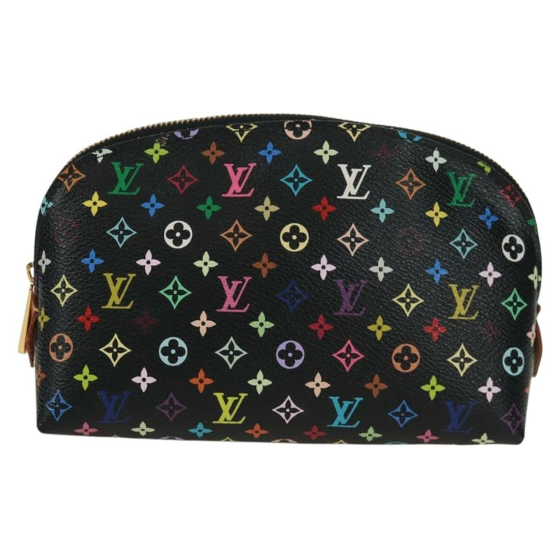 【日本直送】路易威登 Multicolor Pochette 化妝包 黑色 M47355 LV Auth 171882V-12