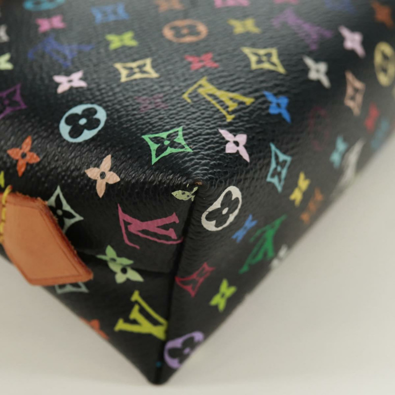 【日本直送】路易威登 Multicolor Pochette 化妝包 黑色 M47355 LV Auth 171882V-14