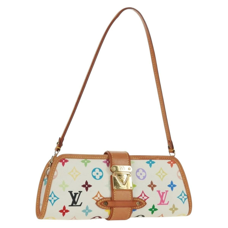 【日本直送】路易威登 Monogram Multicolor Shirley 白色手袋 M40049 LV 正品 170934V-0