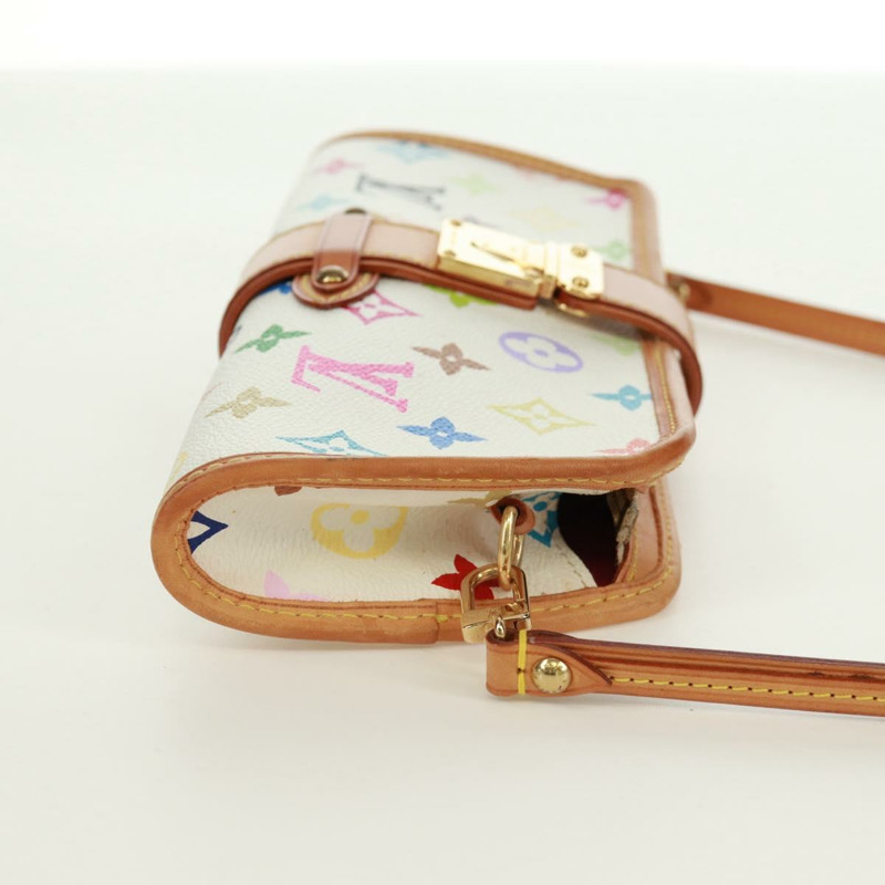 【日本直送】路易威登 Monogram Multicolor Shirley 白色手袋 M40049 LV 正品 170934V-3