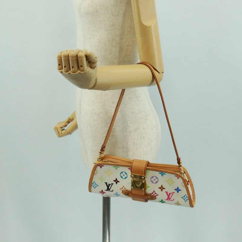 【日本直送】路易威登 Monogram Multicolor Shirley 白色手袋 M40049 LV 正品 170934V-23