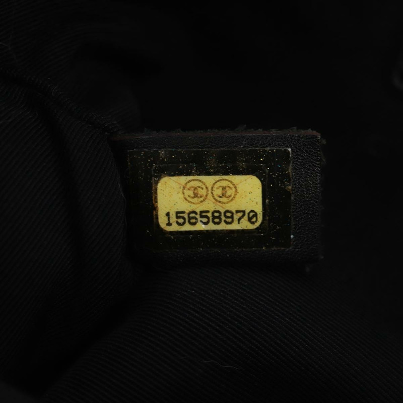 【日本直送】香奈兒迷你絎縫18鏈條單肩包，棉質黑色，CC標誌，正品編號170888SAM-11