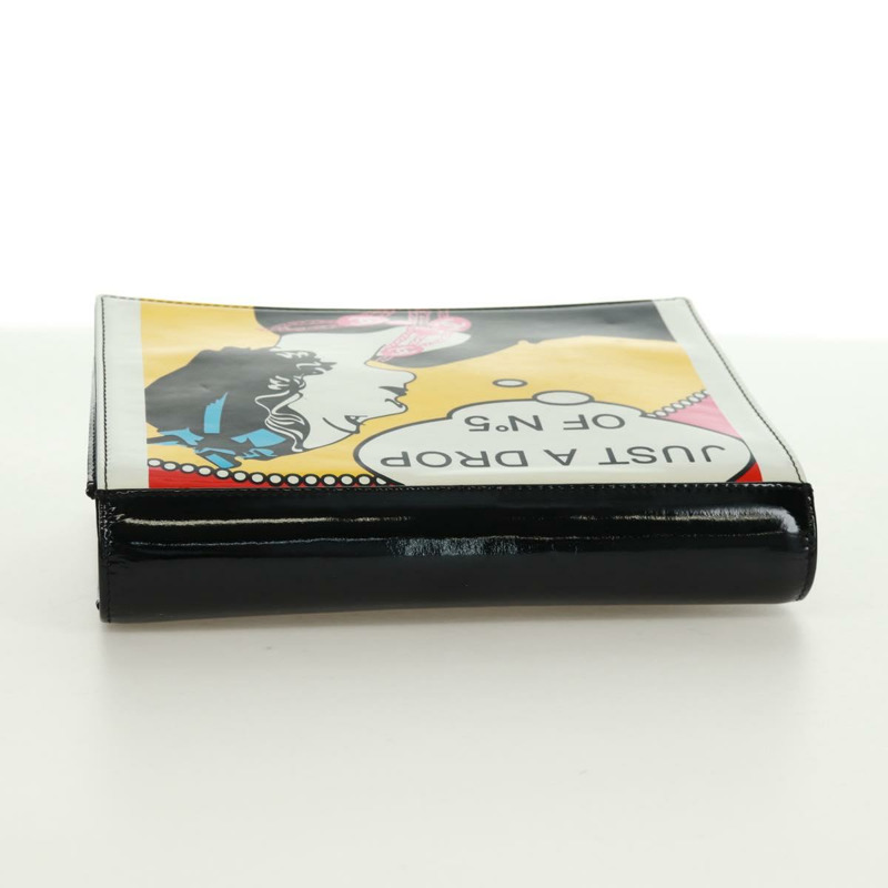 【日本直送】香奈兒 Mademoiselle Comic JUST A DROP OF NO.5 手袋，漆皮 CC 標誌，正品編號 171816V-4