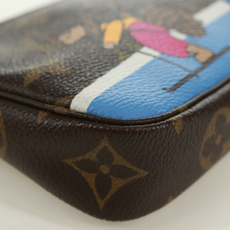 【日本直送】LOUIS VUITTON Monogram 滑雪熊迷你手拿包配件袋 M67769 171332M-13