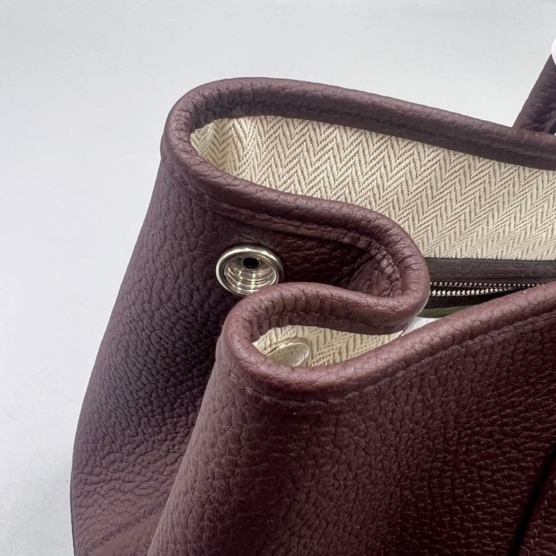 【99新 ✨ 全網最低價！】 hermes garden party 愛馬仕花園 30 馬鞍紅 Z 刻（下單前先詢問庫存❗️）-14