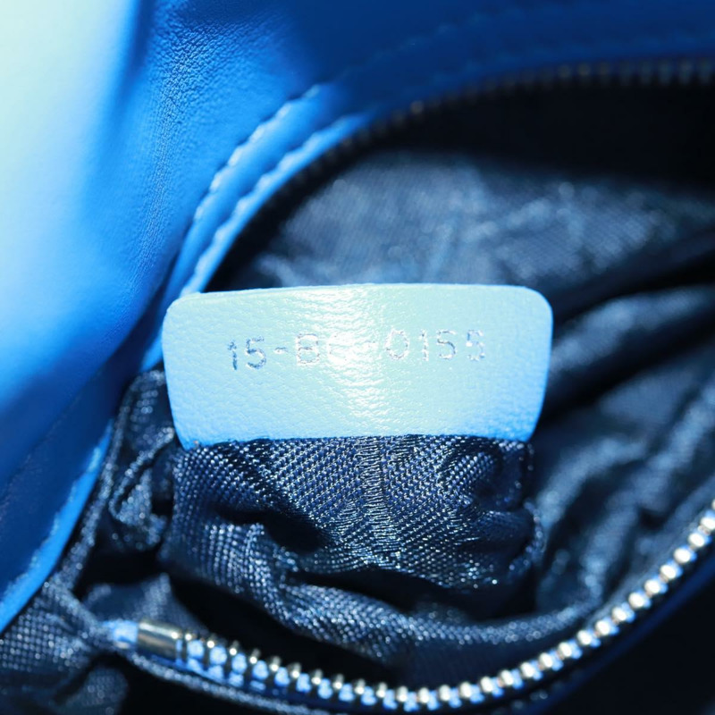 【日本直送】Christian Dior Lady Dior Canage 手袋，羊皮材質，兩用，藍色，正品，貨號 170943SAM-11