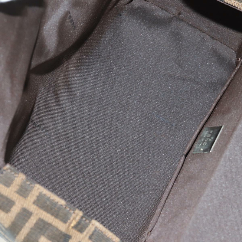 【日本直送】FENDI Zucca帆布Mamma Baguette手袋 棕色 黑色 銀色 正品 171888V-8