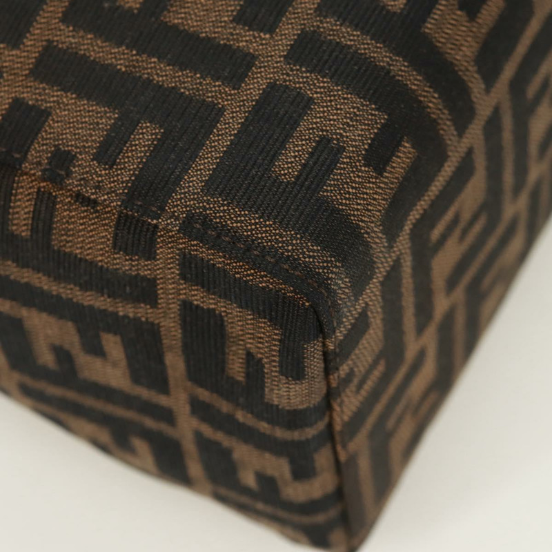 【日本直送】FENDI Zucca帆布Mamma Baguette手袋 棕色 黑色 銀色 正品 171888V-14