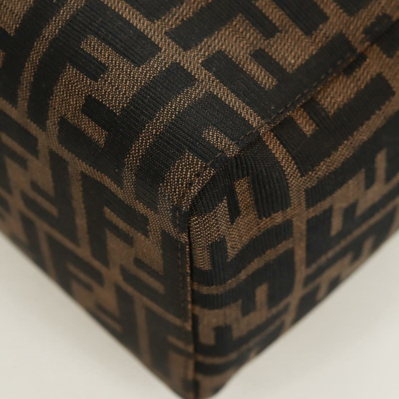 【日本直送】FENDI Zucca帆布Mamma Baguette手袋 棕色 黑色 銀色 正品 171888V-15