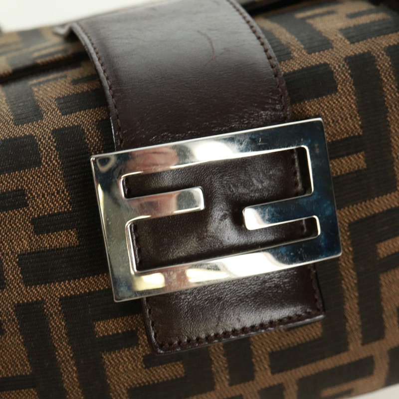 【日本直送】FENDI Zucca帆布Mamma Baguette手袋 棕色 黑色 銀色 正品 171888V-18