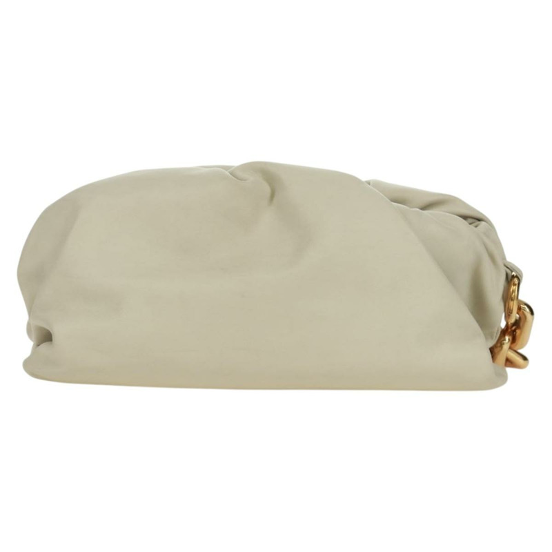 【日本直送】BOTTEGA VENETA 鏈條單肩包 皮革 白色 金色 正品 170958V-12