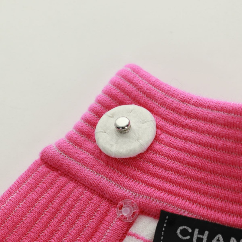 【日本直送】香奈兒 (CHANEL) 棉質斗篷，白色粉紅色，CC標誌，貨號170887V-8