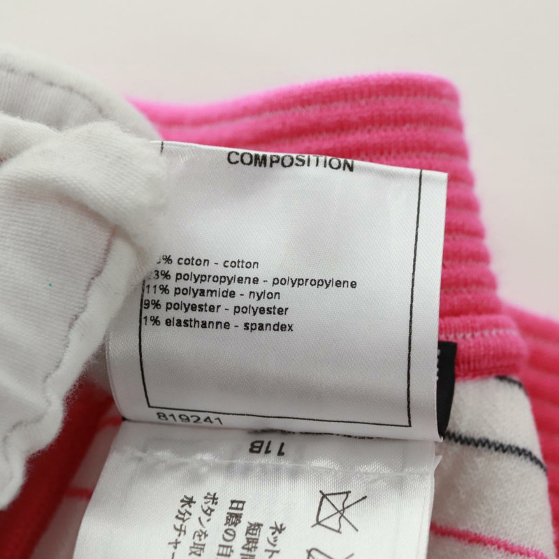 【日本直送】香奈兒 (CHANEL) 棉質斗篷，白色粉紅色，CC標誌，貨號170887V-10