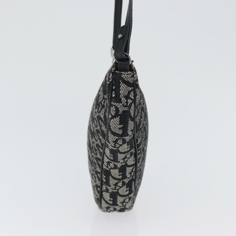 【日本直送】Christian Dior Trotter帆布手拿包 黑色 銀色 正品 ki6470V-2