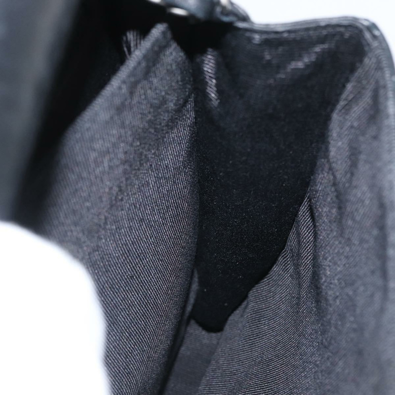 【日本直送】香奈兒 Choco Bar 鏈單肩包 羊皮 黑色 銀色 CC 標誌 Auth bs33473-20