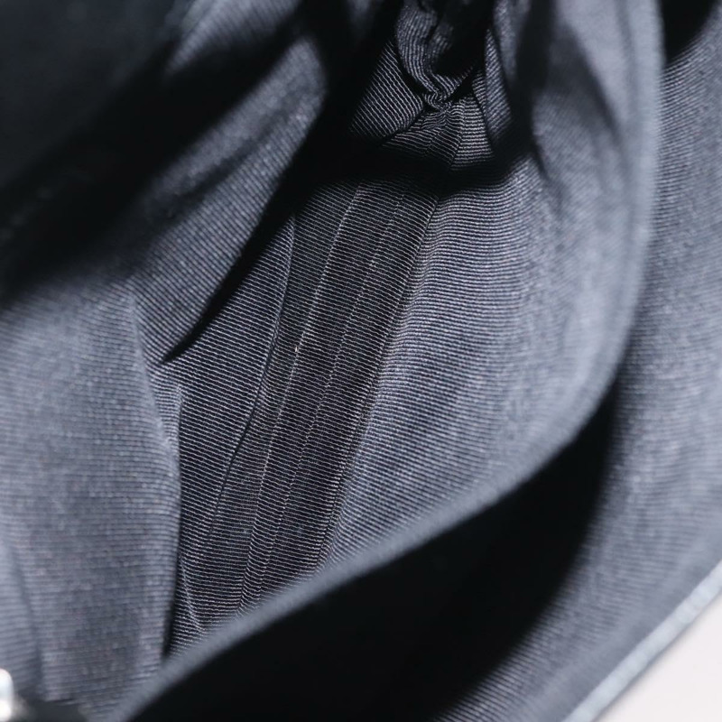 【日本直送】香奈兒 Choco Bar 鏈單肩包 羊皮 黑色 銀色 CC 標誌 Auth bs33473-22