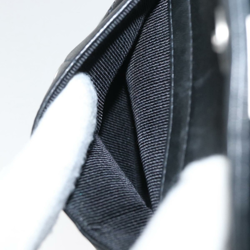 【日本直送】香奈兒 Choco Bar 鏈單肩包 羊皮 黑色 銀色 CC 標誌 Auth bs33473-24