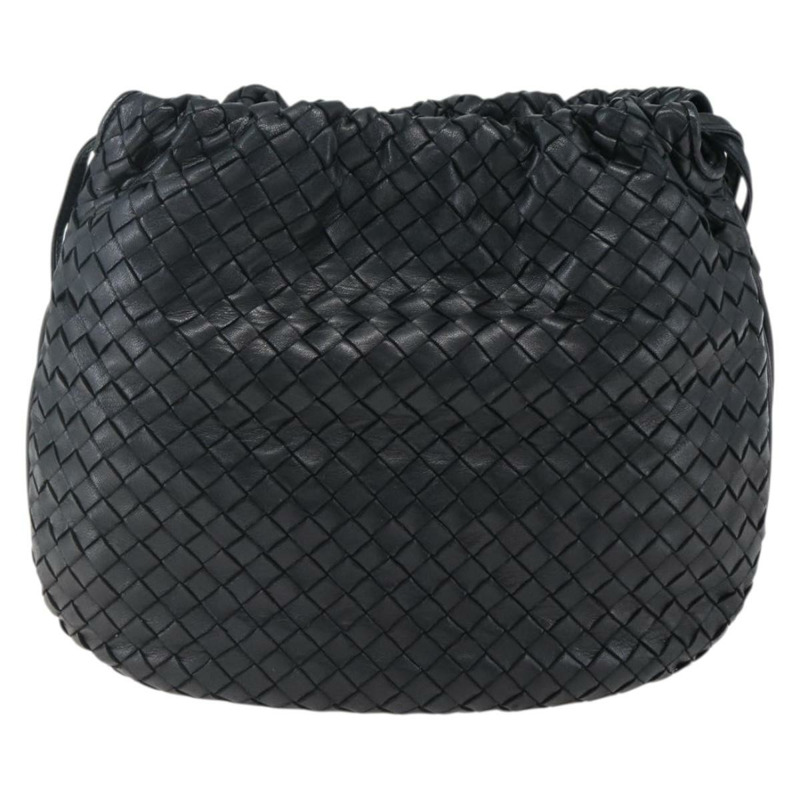 【日本直送】BOTTEGA VENETA INTRECCIATO 皮革肩背包 黑色 金色 正品 ep13348-1