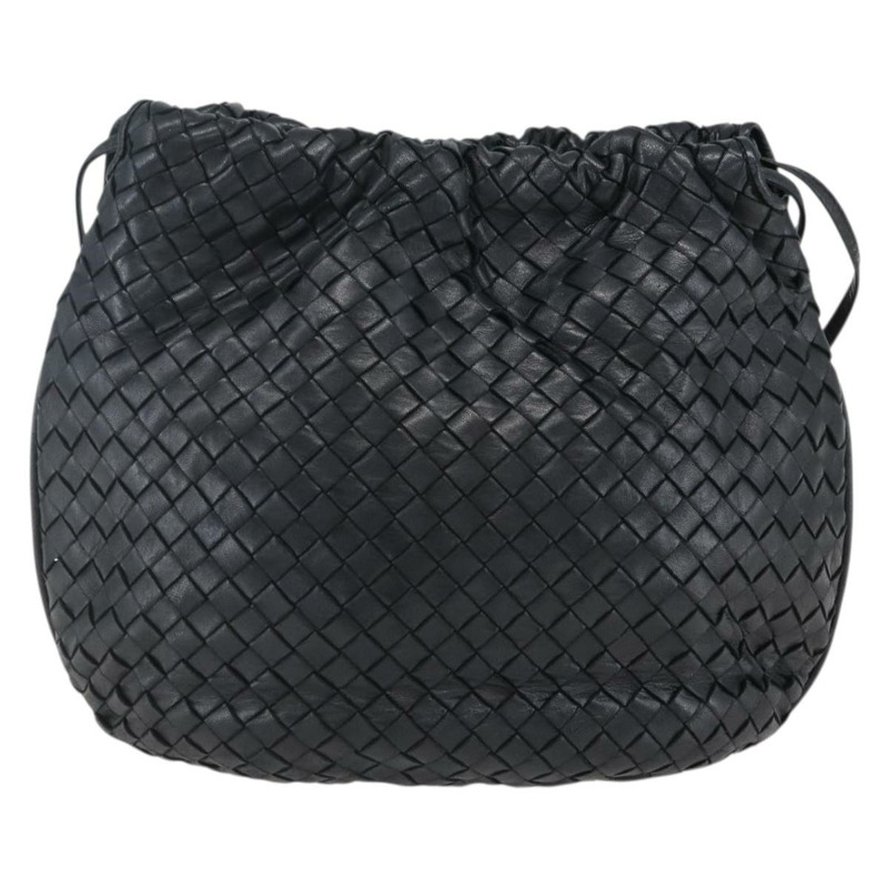 【日本直送】BOTTEGA VENETA INTRECCIATO 皮革肩背包 黑色 金色 正品 ep13348-12