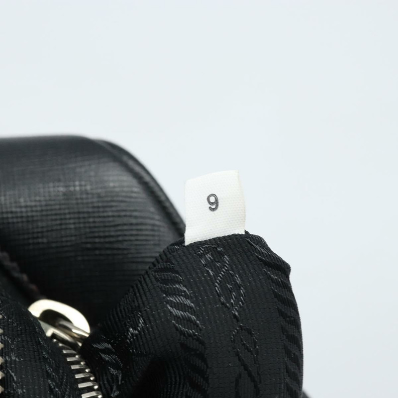 【日本直送】PRADA 手提包 Safiano 皮革 黑色 銀色 正品 ep13335V-11