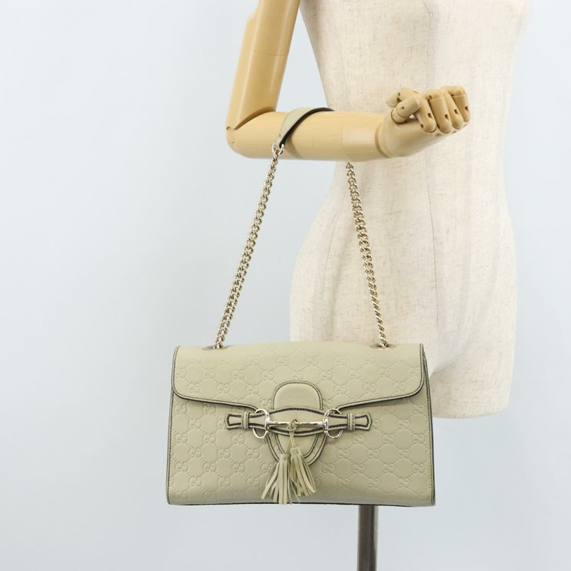 【日本直送】GUCCI GG帆布 Guccissima 馬銜扣鏈條包 295402 正品 ep13311-21