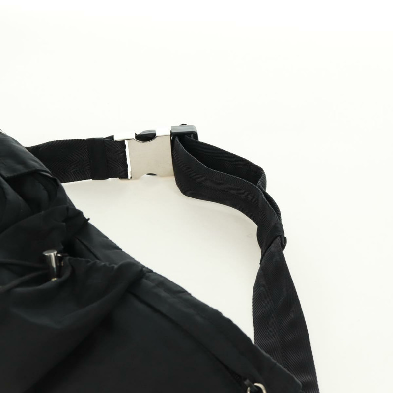 【日本直送】PRADA 腰包/斜背包 尼龍材質 黑色 銀色 正品 166860A-13