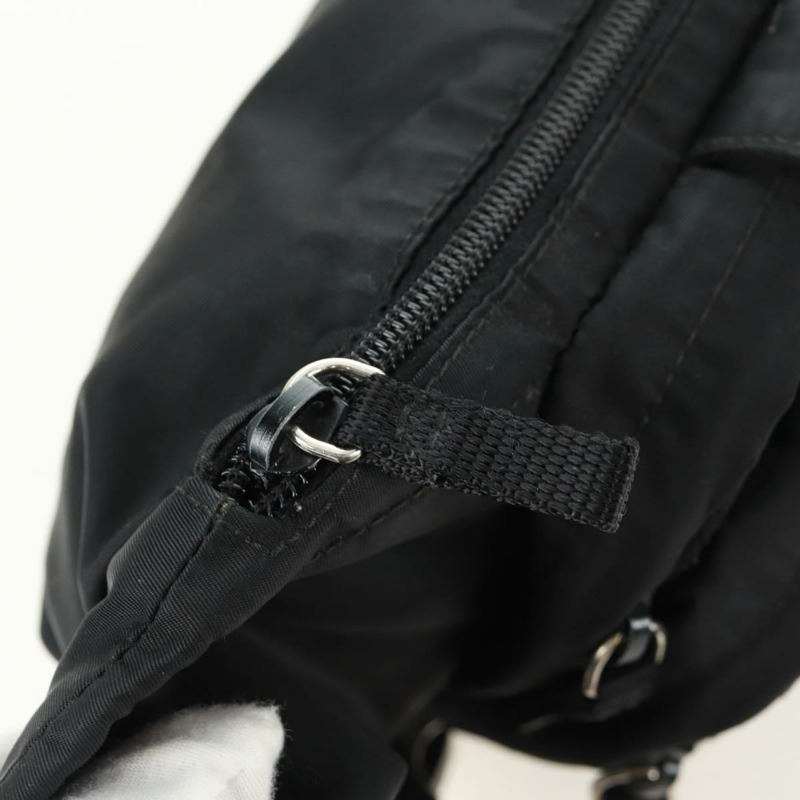 【日本直送】PRADA 腰包/斜背包 尼龍材質 黑色 銀色 正品 166860A-22