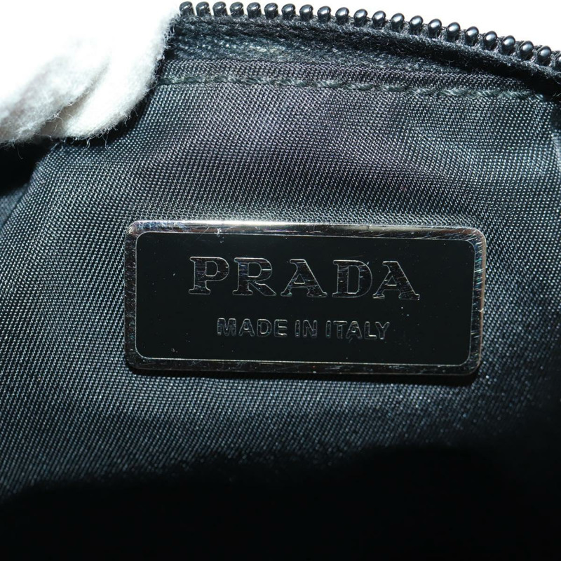 【日本直送】PRADA 腰包/斜背包 尼龍材質 黑色 銀色 正品 166860A-23