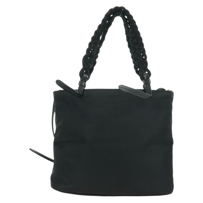 【日本直送】PRADA 尼龍雙肩包 黑色銀色 1BA207 正品 166882SAM-1