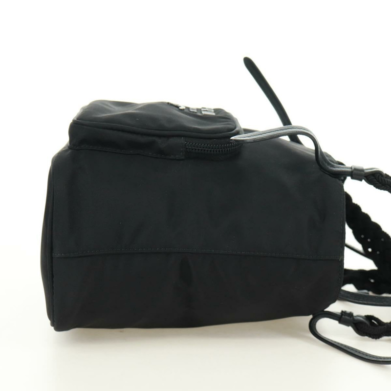 【日本直送】PRADA 尼龍雙肩包 黑色銀色 1BA207 正品 166882SAM-3
