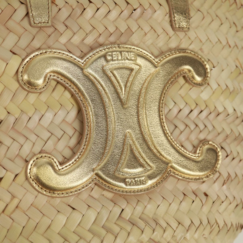 【日本直送】CELINE 草編米色草編手提包 正品 166837A-18