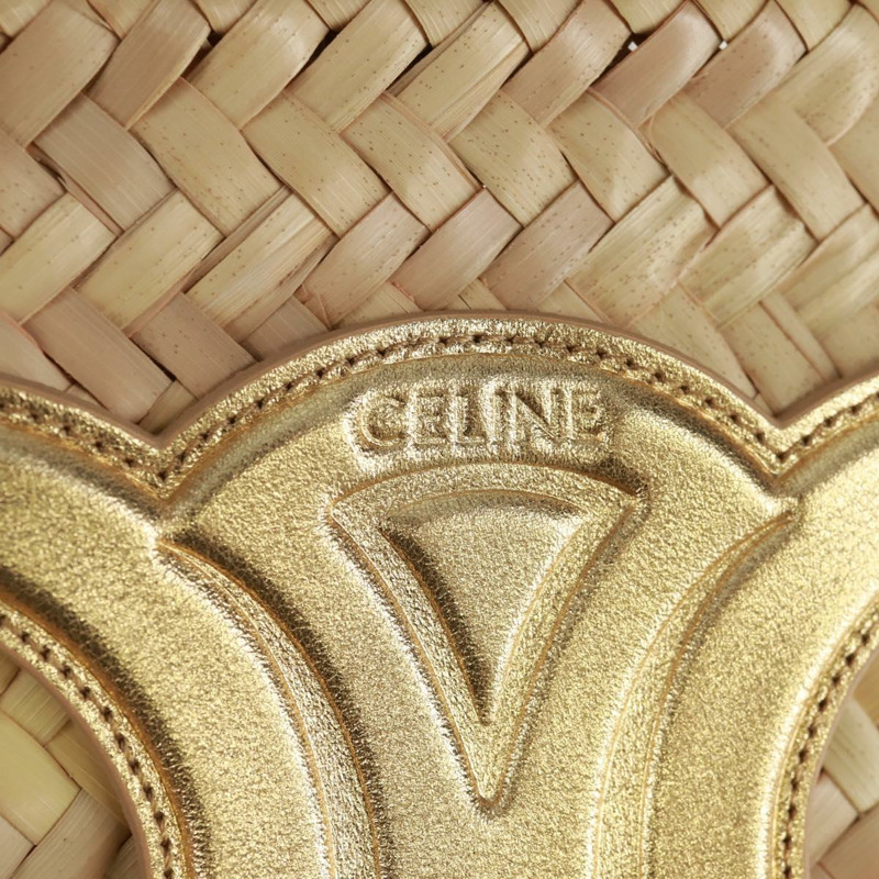 【日本直送】CELINE 草編米色草編手提包 正品 166837A-19