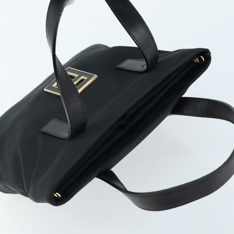 【日本直送】FENDI 尼龍手提包 黑色 金色 正品 166886V-5