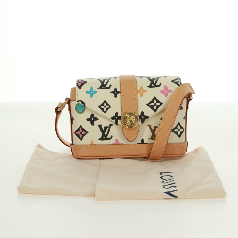 【日本直送】路易威登 Craggy Envelope 穿戴式錢包包 象牙色 M83346 LV 正品 SK015SM-11