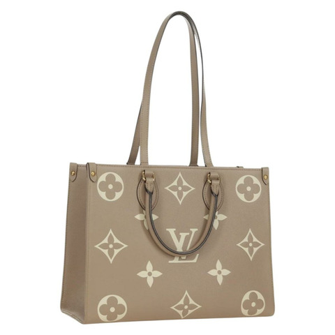 路易威登 Empreinte Giant On The Go PM 手提包 灰色 M45779 LV 正品 166897SM
